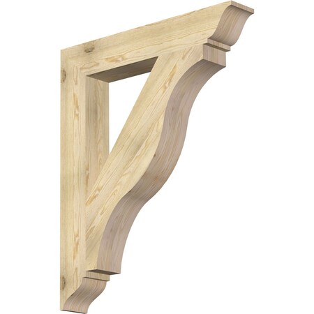 Ekena Millwork Funston Traditional Rough Sawn Bracket, Douglas Fir, 6"W x 38"D x 46"H BKT06X38X46FST01RDF